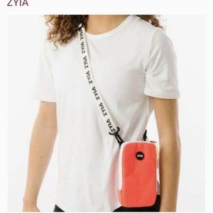 Zyia Active hot pink convertible textured phone crossbody or waist bag NWT